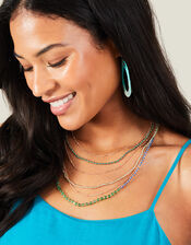 Layered Beaded Necklace, , large