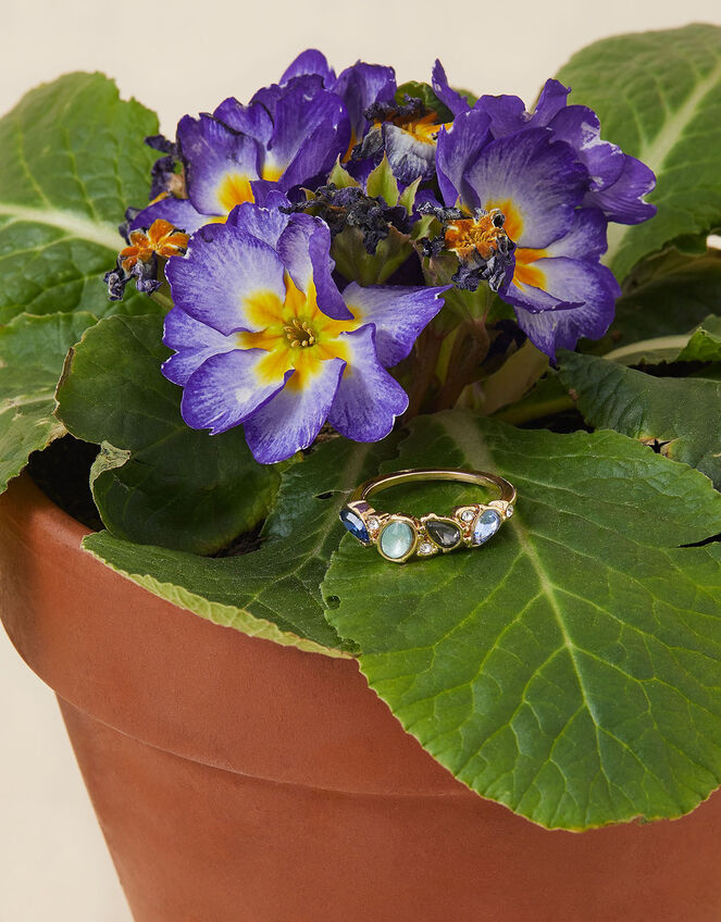 Eclectic Stone Ring, Blue (BLUE), large