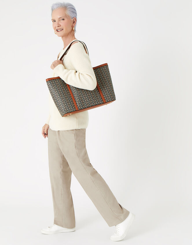 Mika Monogram Tote, , large