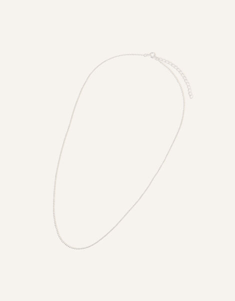 Sterling Silver Ball Chain Necklace, , large