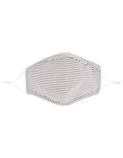 3D Face Covering with Pocket in Pure Cotton, Multi (DARKS-MULTI), large
