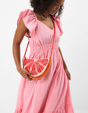 Beaded Grapefruit Crossbody Bag, , large