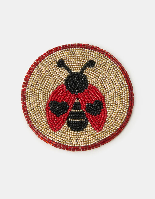 Love Bug Beaded Coaster, , large