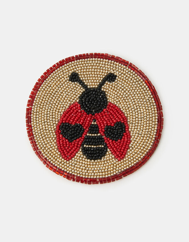 Love Bug Beaded Coaster, , large