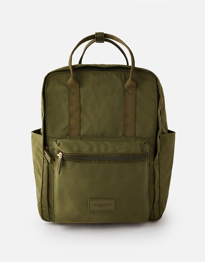 Frida Canvas Backpack , Green (KHAKI), large
