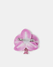 Orchid Flower Barrette Hair Clip, , large