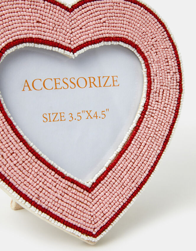 Heart Beaded Photo Frame 3.5 x 4.5, , large
