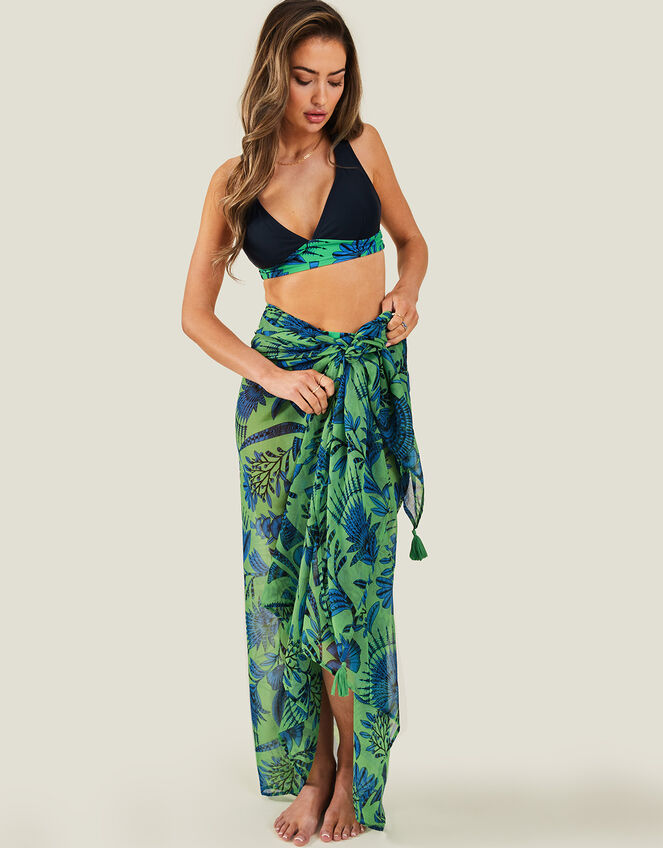 Fan Print Sarong, , large
