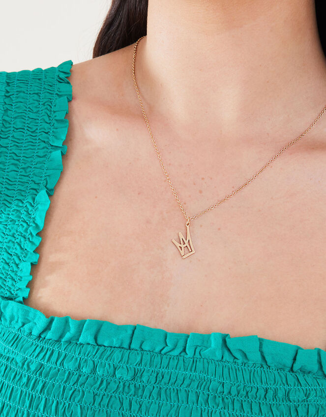 Crown Pendant Necklace, , large