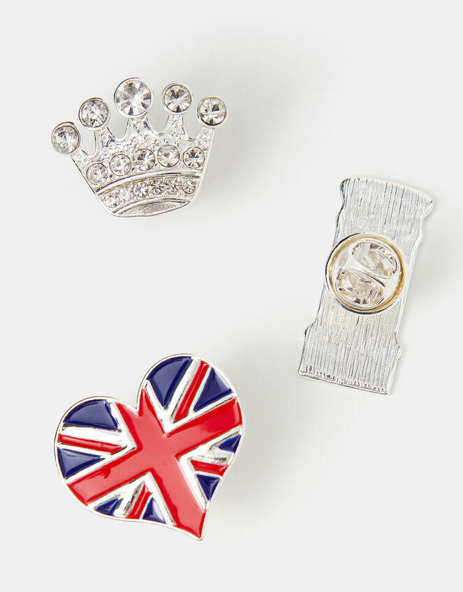 3-Pack London Brooch Pins, , large