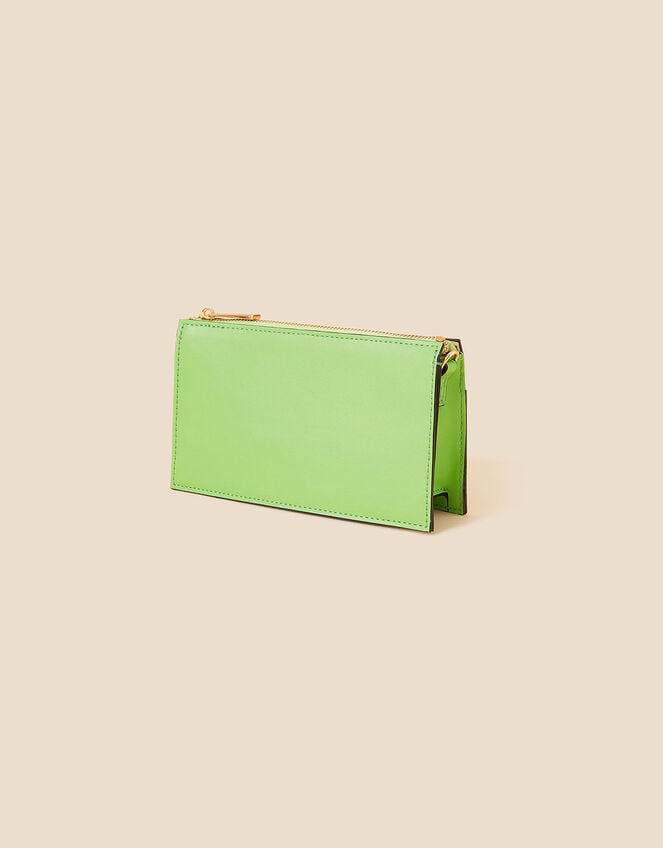 Small Zip Cross-Body Bag, Green (GREEN), large