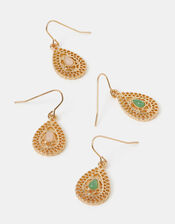2-Pack Filigree Teardrop Earrings, , large