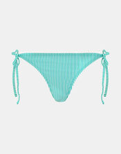Stripe Tie Bikini Bottoms, Green (GREEN), large