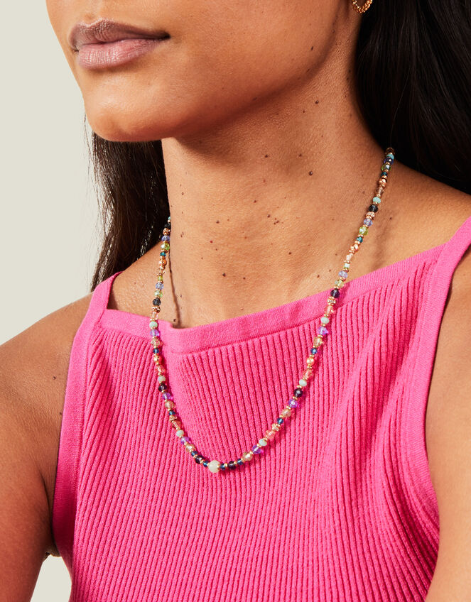 Round Beaded Necklace, , large