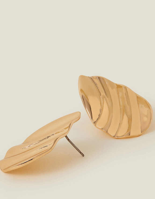 Ripple Teardrop Stud Earrings, , large