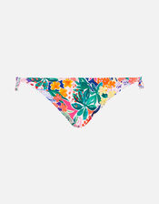 Bold Floral Frill Side Bikini Briefs, Multi (BRIGHTS-MULTI), large