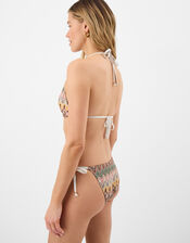 Crochet Triangle Bikini Top, Natural (NEUTRAL), large