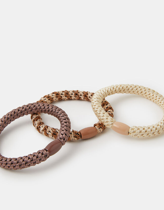 3-Pack Cord Hair Bands, , large