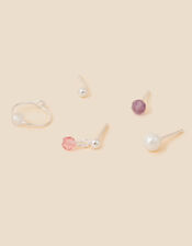 Sterling Silver Single Studs 5 Pack, , large