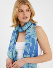 Lightweight Palm Print Scarf, , large