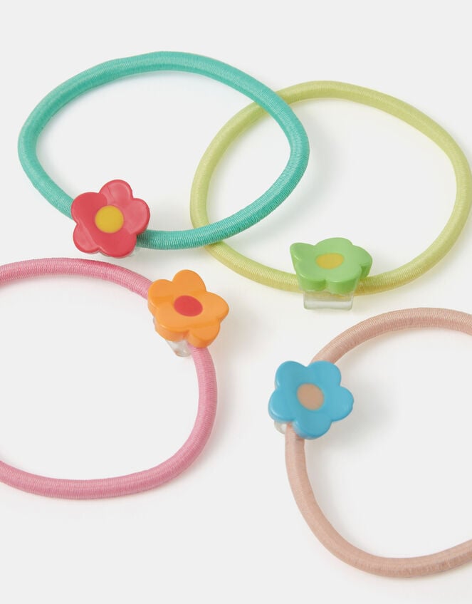 4-Pack Girls Flower Head Bands, , large