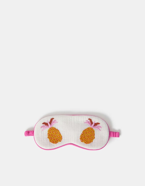 Pineapple Embroidered Sleep Mask, , large