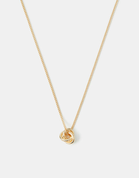 Knot Pendant Necklace, , large