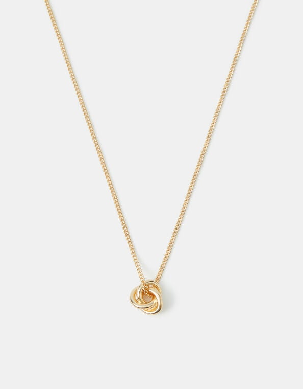 Knot Pendant Necklace, , large