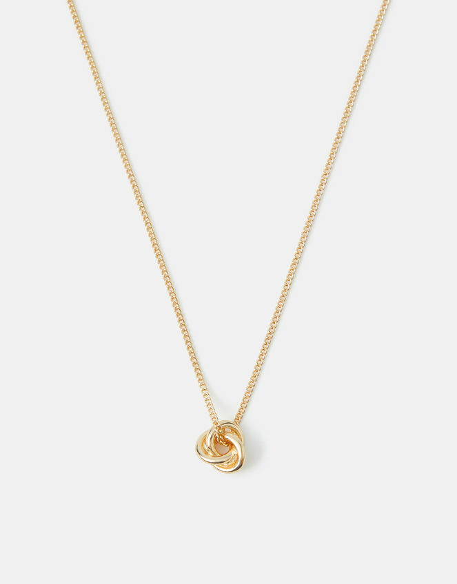 Knot Pendant Necklace, , large