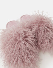 Shaggy Faux Fur Slippers , Purple (LILAC), large