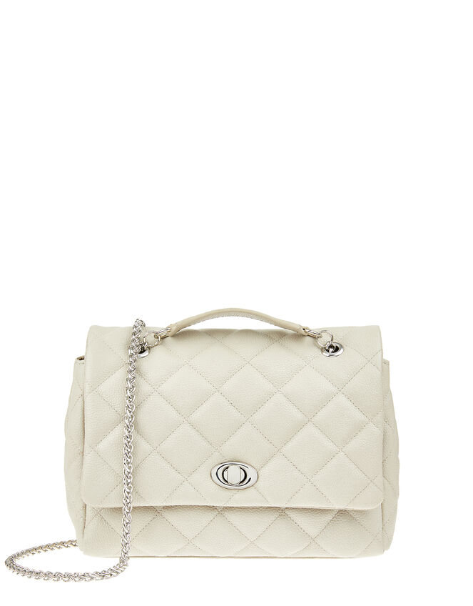 Georgie Quilted Leather Bag, , large
