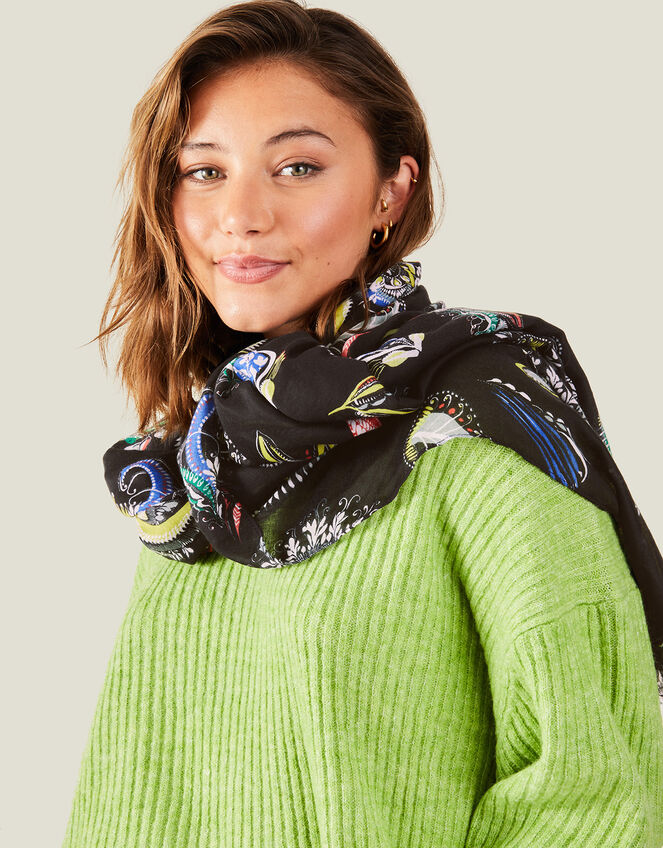 Paisley Print Scarf, , large