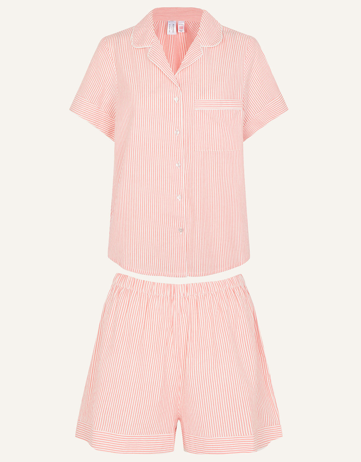 Seersucker short pajamas on sale
