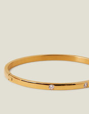 14ct Gold-Plated Stainless Steel Bangle, , large