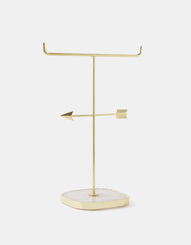 Maia Rose Quartz Arrow Jewellery Stand, , large
