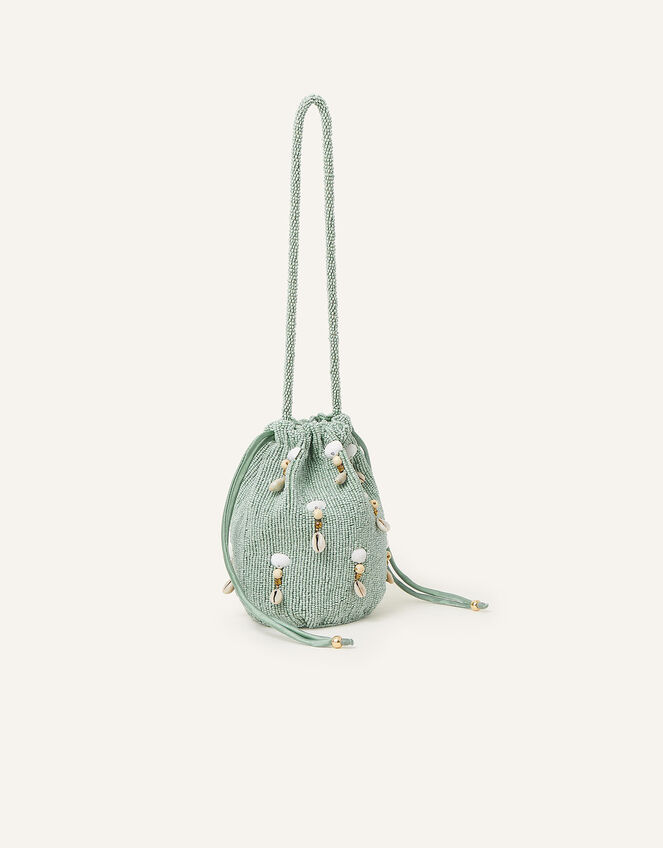 Shell Hand-Beaded Duffle Bag, , large