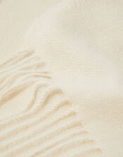 Tassel Blanket Scarf, Natural (NATURAL), large