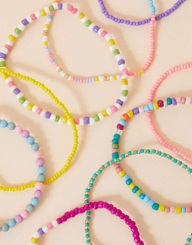 Girls Spring Retro Stretch Bracelet Pack, , large