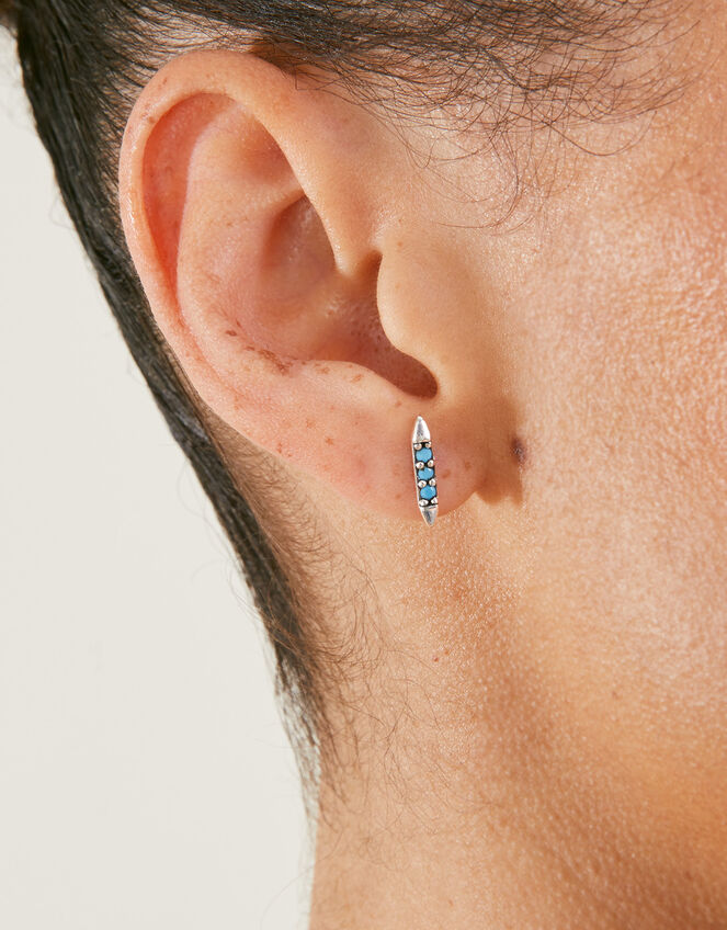 Recycled Sterling Silver Shard Stud Earrings Set of Two, , large