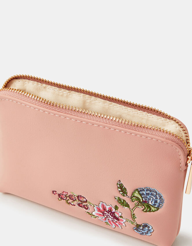 Floral Embroidered Coin Purse, , large