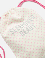 Girls Sleepover Ready Drawstring Bag, , large