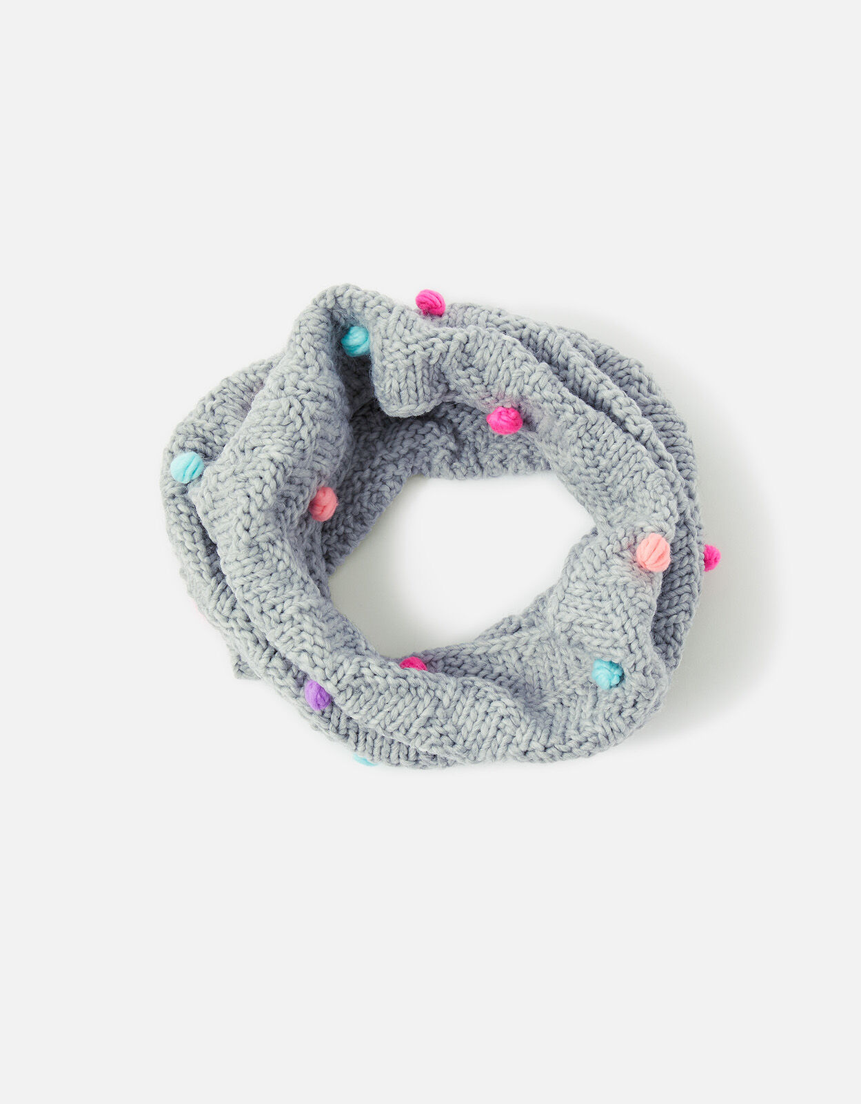 Girls Pom Pom Snood in Recycled Polyester