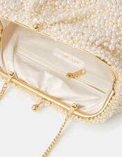 Bridal Cloud Pearl Beaded Mini Bag, , large