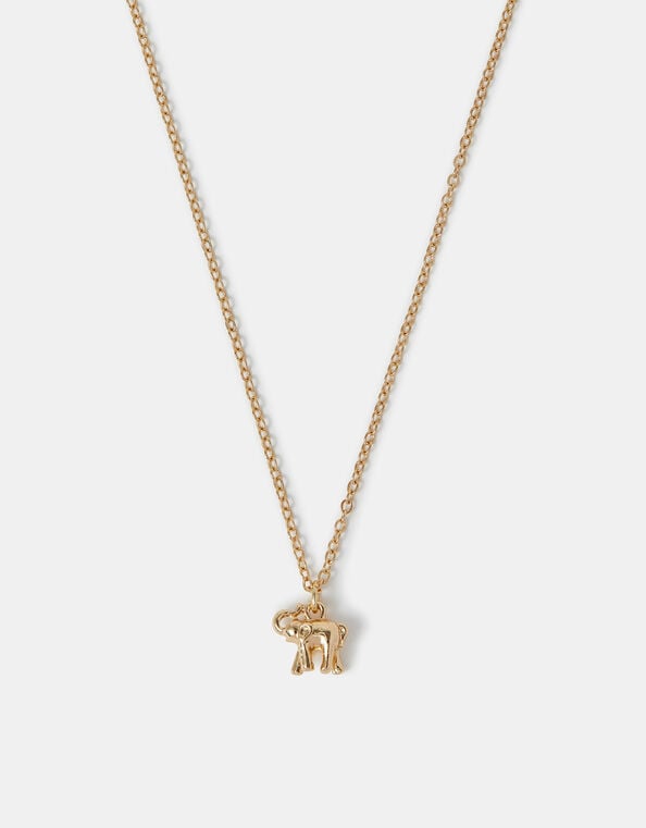 Elephant Pendant Necklace, , large
