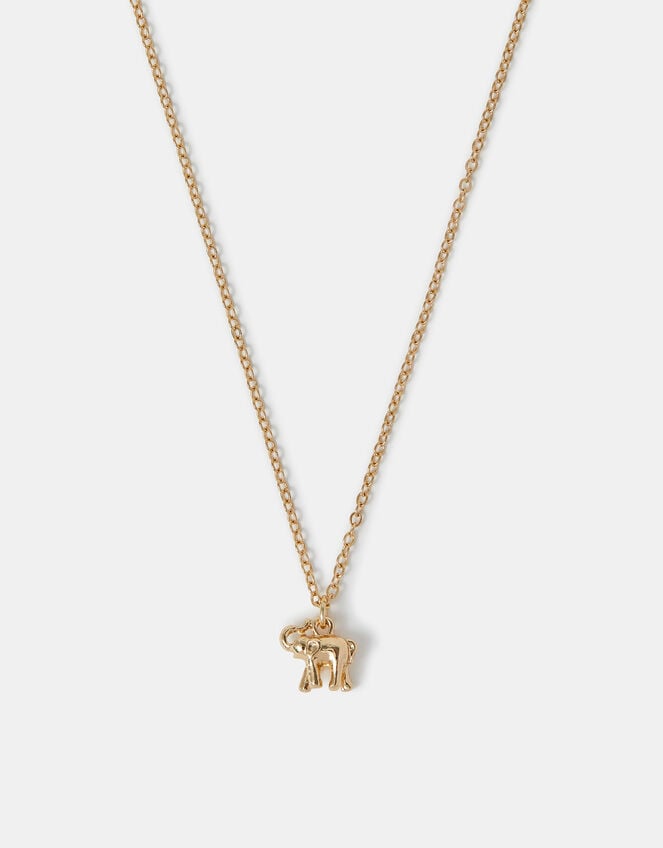 Elephant Pendant Necklace, , large