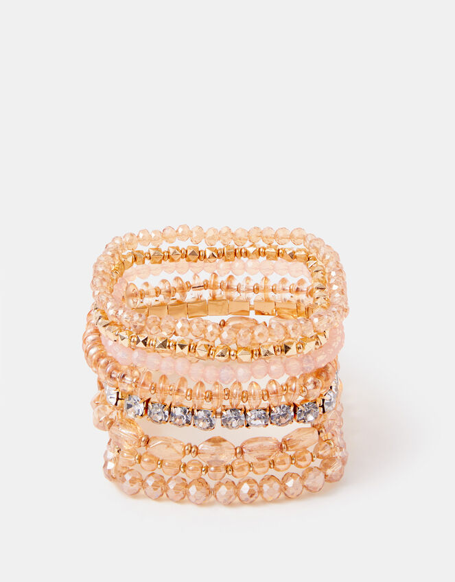 8-Pack Beaded Stretch Bracelets, , large
