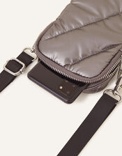 Metallic Quilted Phone Pouch, , large
