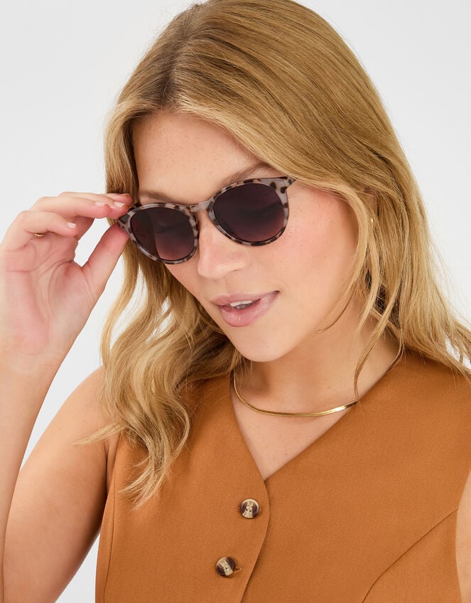Tort Round Sunglasses, , large