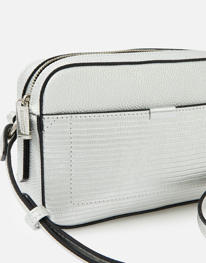 Piper Camera Cross-Body Bag, Silver (SILVER), large