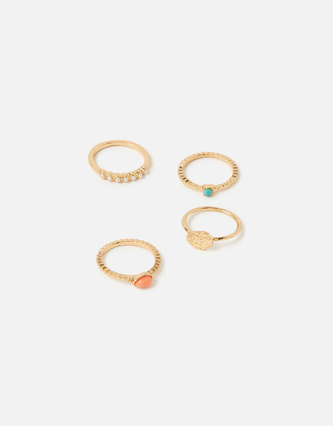 Island Vibes Stacking Ring Set, Multi (BRIGHTS-MULTI), large
